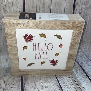 Rae Dunn "Hello Fall" Wooden Sign
